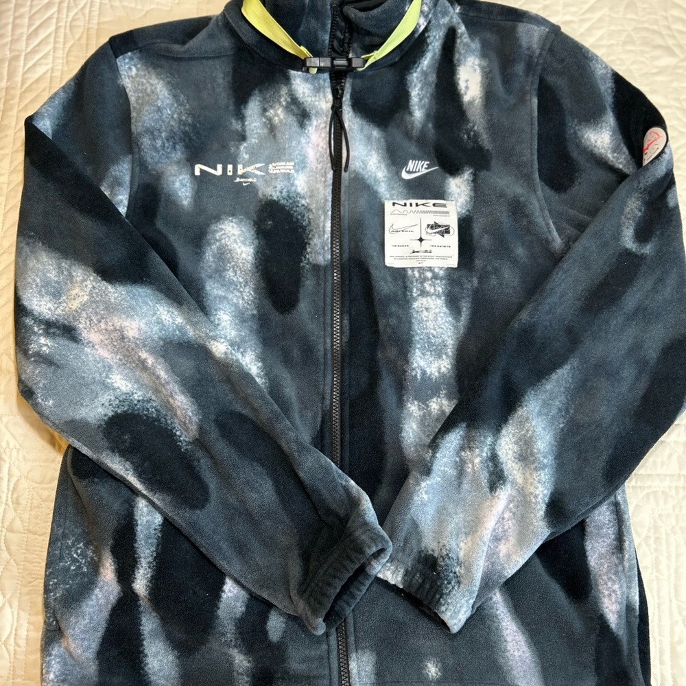 Nike Polar Fleece Go Outside Full Zip Jacket Smoke Gray Men’s Size Medium